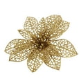 thumbnail image 5 of 10-Pack Christmas Tree Decorative Ornaments Artificial Glitter Powder Flowers Gold Tone, 5 of 5
