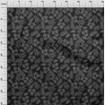 thumbnail image 4 of oneOone Velvet Black Fabric Tropical Line Drawing Leaf Craft Projects Decor Fabric Printed By The Yard 58 Inch Wide, 4 of 5