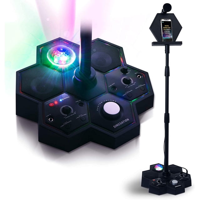 Singstation Performer Deluxe PRO All-In-One Karaoke System & Party Machine with Speaker, Bluetooth Microphone & Sing Stand Works with All Karaoke Apps