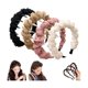 thumbnail image 1 of wonima11 Retro High Skull Pearl Headband, 2025 New Vintage High Cranium Artificial Pearls Hairband, Wedding Party Elegant Braided Pearls Headbands with Teeth (Organza 4pcs), 1 of 1