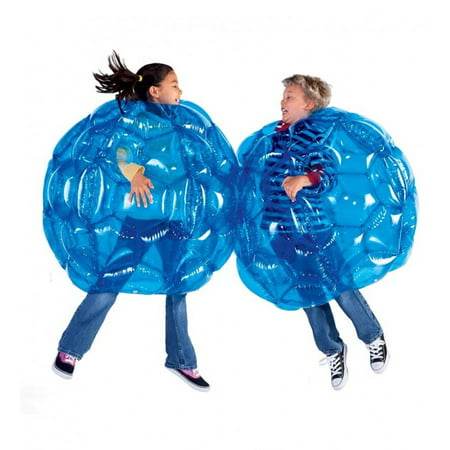Hearthsong Set of Two 36u0022 Blue Inflatable Buddy Bumper Wearable Balls