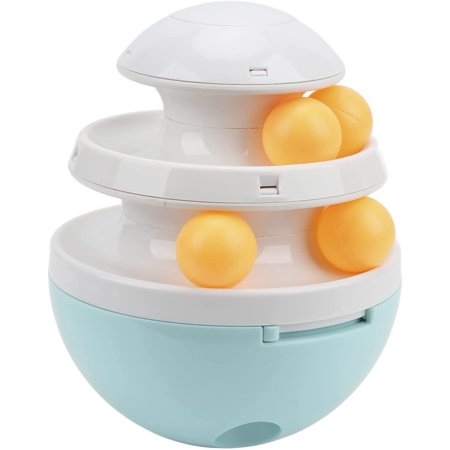 Cat Turntable Toys Track Adjustable Leakage Device Cat Leaky Food Ball