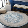 thumbnail image 2 of SAFAVIEH Sofia Derrick Oriental Area Rug, Blue/Beige, 6'7" x 6'7" Round, 2 of 8