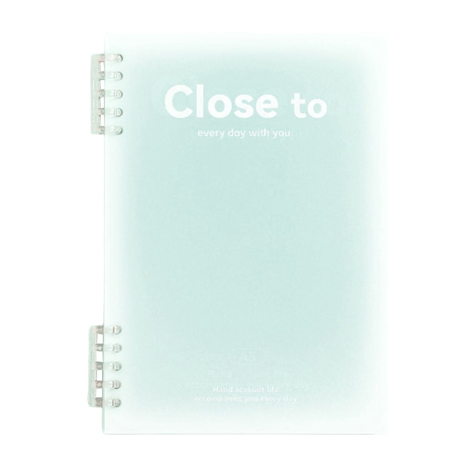 HBBKVI 2 Pack Notebook, B5 Horizontal Thickened Coil Notebook Excerpt Colorful Plastic Cover Notebook Quality Writing Paper No Additive