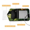 thumbnail image 4 of Square PU Leather 2 Pack Travel Tag - Bag Tag - Suitcase Tag with Privacy Cover and Stainless Steel Ring - Suitable for Travel, Backpack, and Handbag Tropical Leaves, 4 of 7