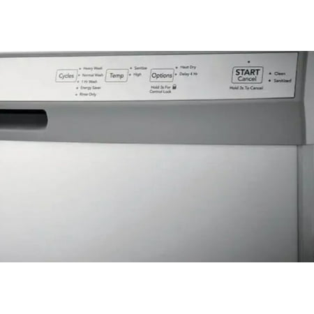 Frigidaire - 24" Front Control Tall Tub Built-In Dishwasher - Stainless steel