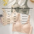 thumbnail image 3 of SMihono Stylish Scalloped Daisy Bras for Older Women 2025 Plus Size Front Closure Bras No Underwire Front Button Bra Comfy Soft Push up Bras Beige XXXXL, 3 of 5