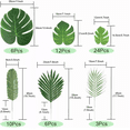 thumbnail image 2 of Hojas Artificiales De Palma Tropicales Decor 10 Tipos, 80 Pzs VERDE, 2 of 5