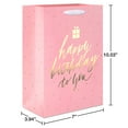 thumbnail image 4 of American Greetings 10 in. Medium Pink Birthday Gift Bag for Her, Happy Birthday to You (1-Count), 4 of 4
