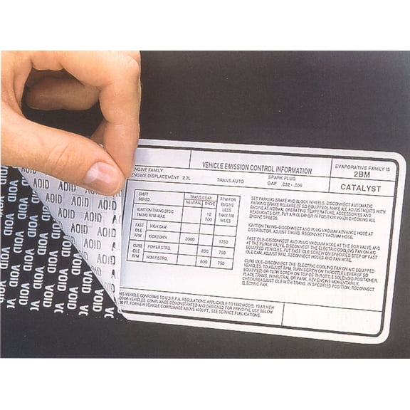 3M Tamper Evident Label Material 3812, Matte White Polyurethane, 6 in x 1668 ft, 1 roll per case