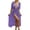 Purple, variant on Bathing Suit Cover Up for Women Sheer Beach Cover Up with Tie Waist Split Mesh for Bikini Swim Suit Coverup for Women