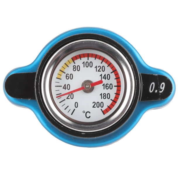 M Buder Tapa de Radiador Termostática Universal con Medidor de Temperatura, Cubierta a Prueba de Fugas para Tanque de Agua, Accesorio Automotriz (17.0 cm / 6.7 in) Cabeza Grande 0.9 bar
