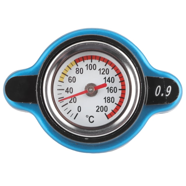 Radiator Car Radiator Cover Thermostatic Gauge Universal Thermostatic Radiator Water Cover Leakproof W/Temperature Gauge