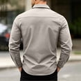 thumbnail image 5 of Men's Tactical Shirt, Long Sleeve Quick-Dry Work Shirt With Ventilation & Multi-Pockets, Outdoor Casual Tactical Clothing White XL, 5 of 9