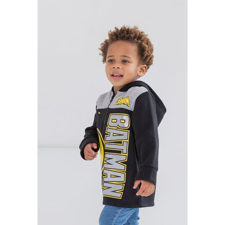 DC Comics Justice League Batman Toddler Boys Fleece Hoodie Toddler to Big Kid