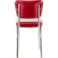 thumbnail image 3 of Diner Chair - Vinyl Seat, Chrome Frame - Fully Assembled Bistro Kitchen Chair, 3 of 6