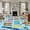 LightBLue, variant on Kitchen Runner 2 x 6 Ft, Children's Day Non-Slip Residential Carpet, Cartoon Cute Watercolor Truck Cat Indoor Crawling Mats Runner Rugs for Living Room/Dining Room/Bedroom