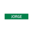 thumbnail image 1 of Jorge Boys Children Name Indoor Outdoor Wall Plaque Decoration Letter Printed Label Aluminum Metal Sign 4"x13.5", 1 of 1