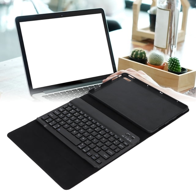 Laptop Keyboard, Waterproof and Dustproof Light in Weight Convenient Quiet Keyboard for Computer Square Keycap+Leather Protective Sleeve,Black Square Keycap+Leather Protective