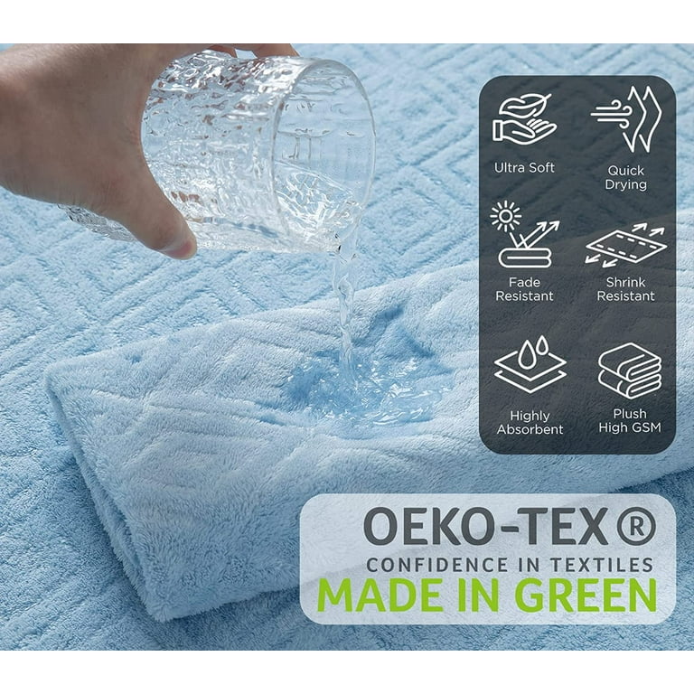 Green Essen 4 Pack Oversized Bath Towel Sets 35x 70Highly Absorbent Quick  Dry Bath Sheets 600 GSM Extra Large Bath Towels Clearance Soft Shower