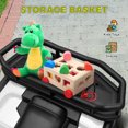 thumbnail image 4 of Qaba 12V Kids ATV, Battery Powered 4 Wheeler Quad with Spring Suspension Wheels, Rear Storage Basket, Lights, Music, Green, 4 of 9