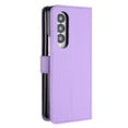 thumbnail image 3 of Wallet Case for Samsung Galaxy Z Fold 4, PU Leather Flip Protective Phone Case Card Slots Holder Pocket Emboss Flower Stand Magnetic Book Case for Samsung Galaxy Z Fold 4 - Purple, 3 of 8