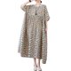 thumbnail image 1 of Vestido suelto de mujer con bolsillos Impreso Vintage Casual Holiday Beach Dress CACAGOO Vestido, 1 of 7