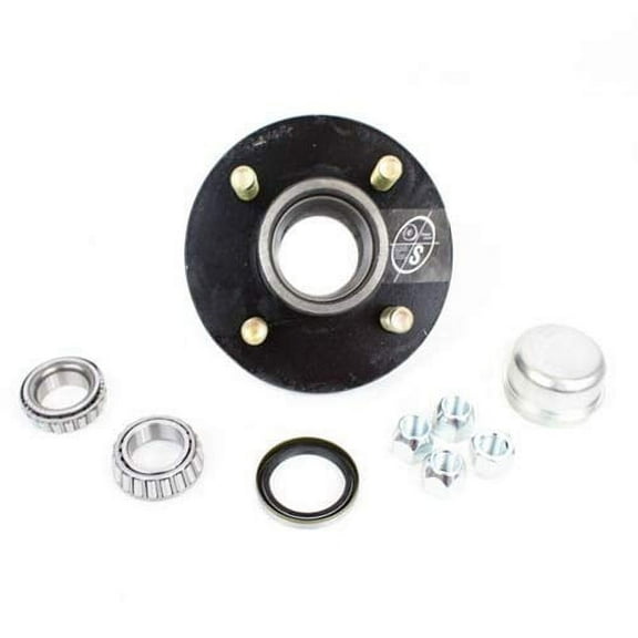 Southwest Wheel 4-Hole, 4" Bolt Circle Idler Hub for 2,000 lb. Axles (BT9 Spindle) for 1 1/16" Spindle