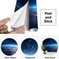thumbnail image 4 of Peel and Stick Wallpaper Milky way rising Earth s Modern Art Wall Mural Decor Self Adhesive and Removable 69in x 98in, 4 of 8