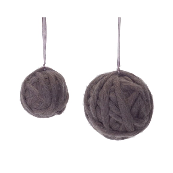 Hanging Ball Christmas Ornaments - 4.5" (114.3 mm) - Black - 12ct