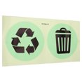 thumbnail image 2 of 1 Sheet of Garbage Recycle Sign Stickers Recycle Stickers Noctilucous Trash Can Stickers, 2 of 5