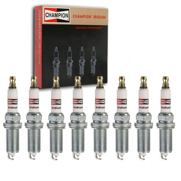 8 pc Champion Iridium Spark Plugs compatible with Dodge Ram 1500 4.7L V8 2008-2010