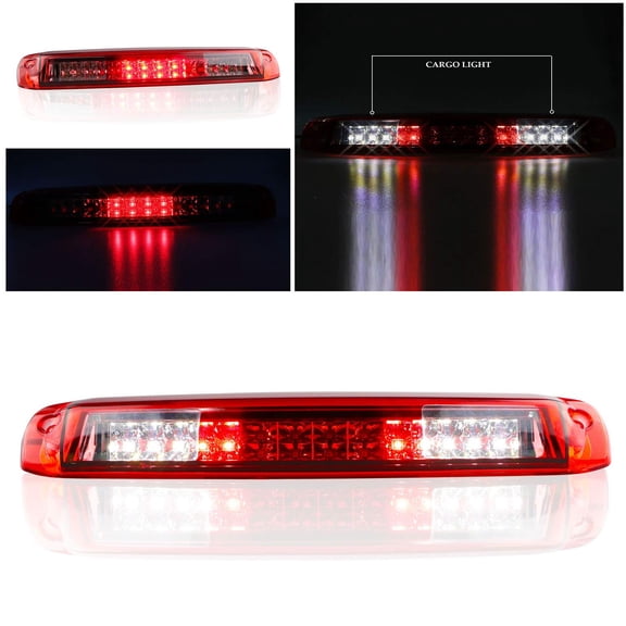 1-Pack LED 3rd Light High Mount Cargo Lamp for Silverado 1500 2500 3500 1999-2006, Chrome Housing Lens