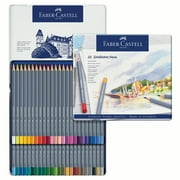 Faber-Castell Goldfaber Aqua Watercolor Pencil Tin Set, 48-Colors