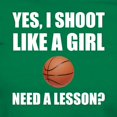 thumbnail image 3 of CafePress - Like A Girl Basketball T Shirt - Women's Traditional Fit Dark T-Shirt, 3 of 4