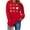 #006-Red, variant on Craaazy Women's Mardi Gras Sweatshirt Mask Prints Warm Hooded Shirts with Pockets Gifts