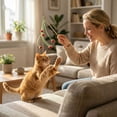 thumbnail image 5 of Interactive Cat Toy With Bell And Yarn Balls, Cat Wand For Kitten Engagement, Cat Exercise And Play Toy, Handheld Cat Toy With Wooden Stick And Colorful Strings, Cat Plaything For, 5 of 5