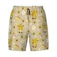 thumbnail image 4 of Lsque Mens Swim Trunks Cute Bee Gnomes Pattern - Bathing Suit Compression Liner - Beach Swim Shorts Swimwear - (S-3XL) - Stretch Quick Dry -Large, 4 of 9