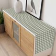 thumbnail image 6 of Sage Green Plaid Table Runner Gingham Checked Minimalist Modern Tablerunners 13 x 70 Inch, Table Decorations Tabletop Scarf for Summer Gathering Holiday Farmhouse Kitchen Dining Decor, 6 of 8