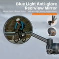 thumbnail image 2 of Bicycle Handlebar Plug Rearview Mirror Adjustable Bicycle Handlebar AntiGlare Mirror, 2 of 8