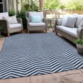 thumbnail image 6 of Addison Rugs Chantille Indoor/Outdoor Transitional Chevron Blue Washable Rectangle Rug, 5' x 7'6", 6 of 6