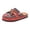 Wine, variant on Clogs for Women Boho Platform Sandals Arch Support Cork Footbed Slip on Mules Closed Round Toe Slides Shoes Backless Loafers Blue Size 9
