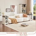 thumbnail image 6 of Joaxswe 3-Piece Coffee Table Set with Flip Top Coffee Table and 2 End Tables, Hidden Storage, Modern Living Room, White, 6 of 9