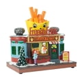 thumbnail image 3 of Estatua decorativa de casa con dibujos de patatas fritas, miniatura , casa de nieve navideña, figura para dormitorio, decoración del hogar, 3 of 9