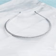 thumbnail image 4 of Miangastore Fashion and Elegent Headbands Manmade Pearls Rhinestones Inalid Hair Hair Bands(Silver), 4 of 8