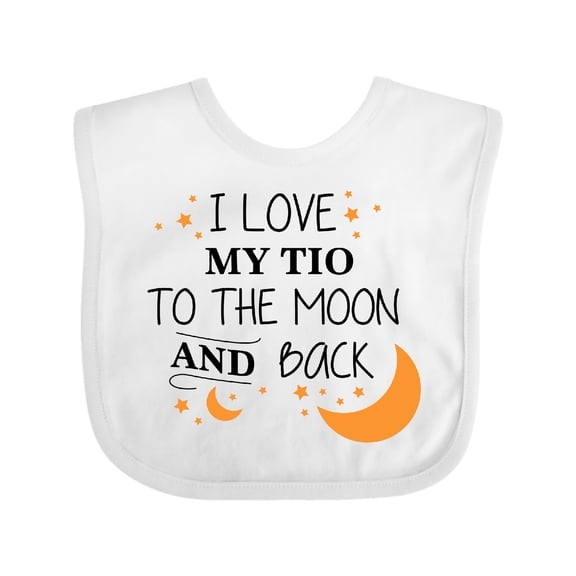 Inktastic I Love My Tio to the Moon and Back Boys or Girls Baby Bib