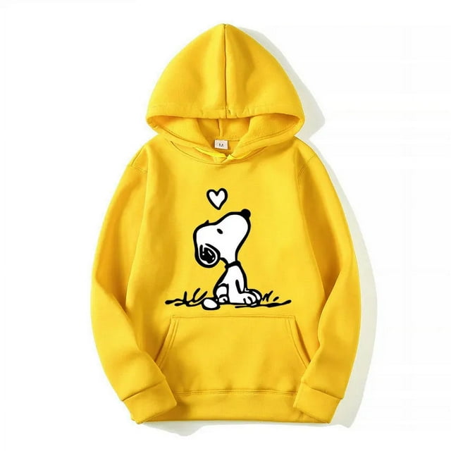 American Cartoon Comics Snoopy Hoodie Women Man Pullover Tops Sweatshirt Clothing