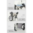 thumbnail image 2 of 4-Wheel Dog Wheelchair for Little, Medium, Large Pets, Adjustable Pets Cart Mobility Aids, Chest & Thigh Support, XS, 2 of 9