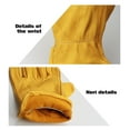 thumbnail image 3 of Household Protection Equipment Housework Repairing Welding Garden Safety Hide Leather Work Gloves ,Durable Material, 3 of 4