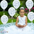 thumbnail image 2 of PMU 11 Inches Round White First Communion Symbols-Boy Latex Balloon Pkg/12, 2 of 6